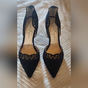 Jessica Simpson Suade and Lace Heels